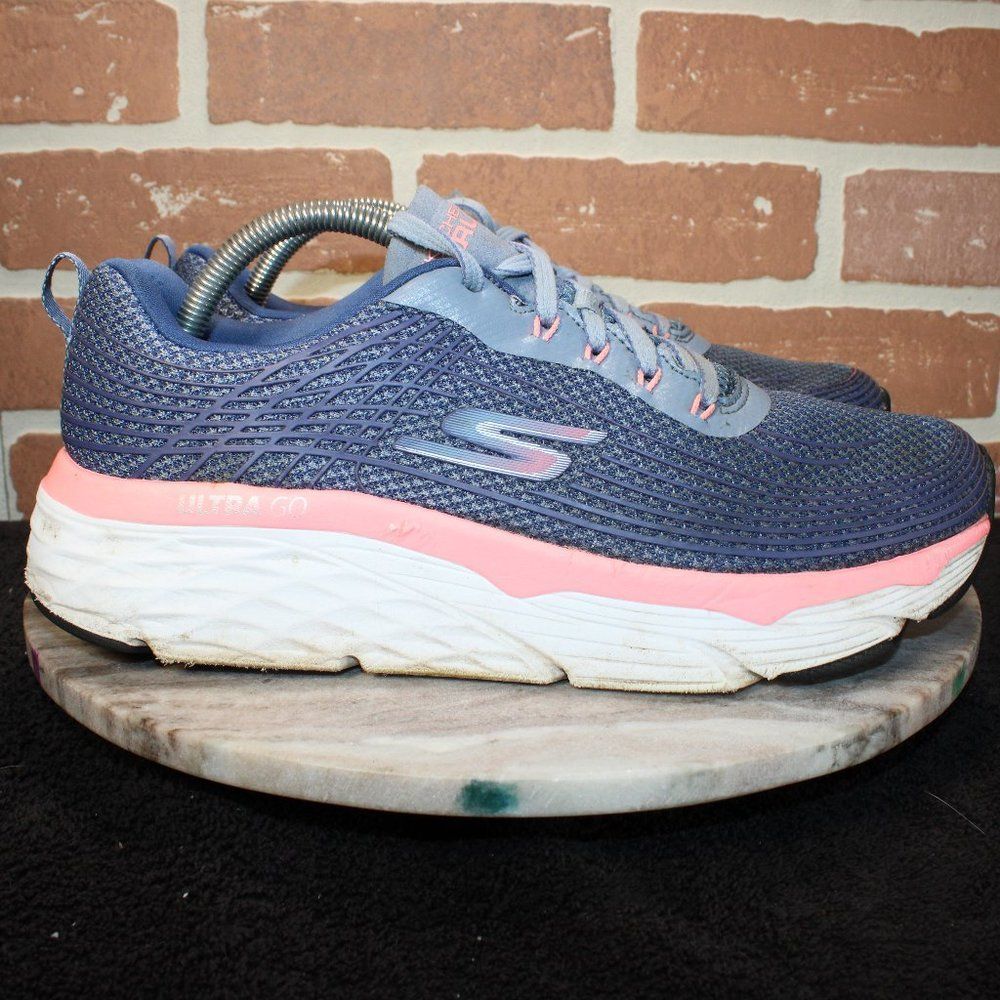 Skechers Womens Go Run Shoes Size 10 Max Cushioning Athletic Running Sneakers.